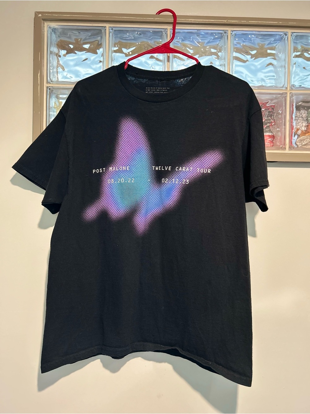 Post Malone Women's Black Butterfly Tour Tee